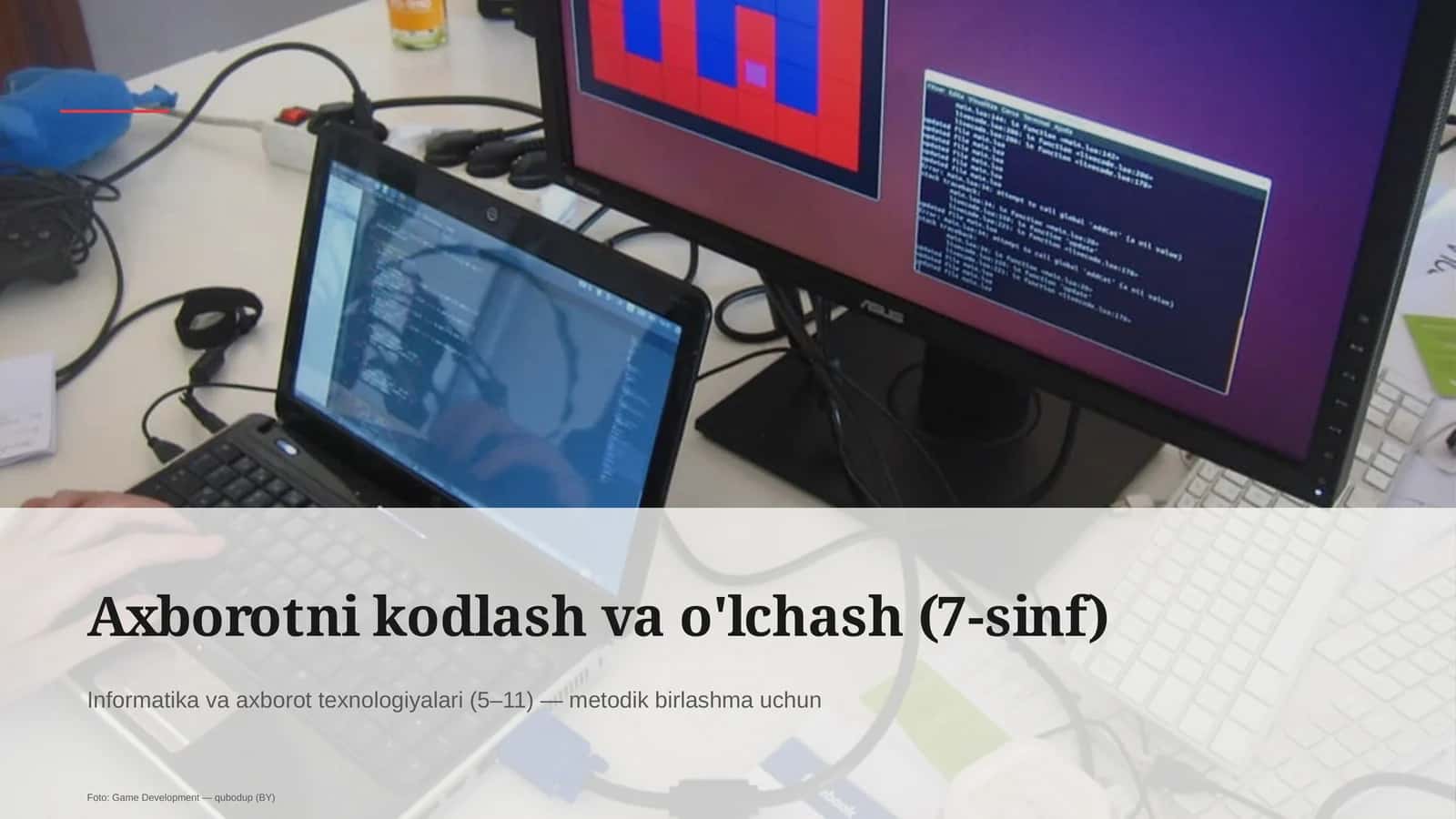Axborotni kodlash va o'lchash (7-sinf) 1