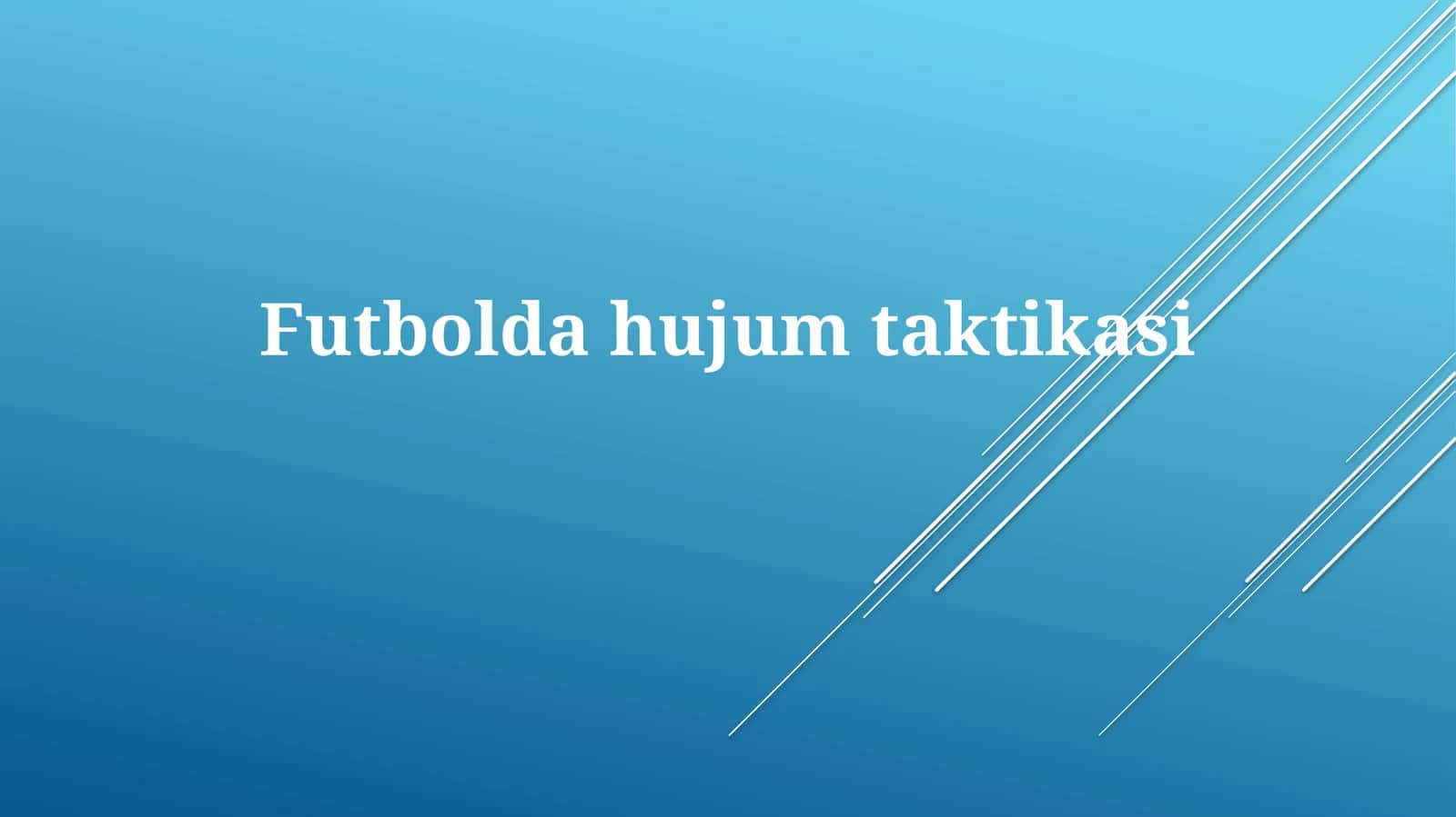 Futboldahujumtaktikasi 1