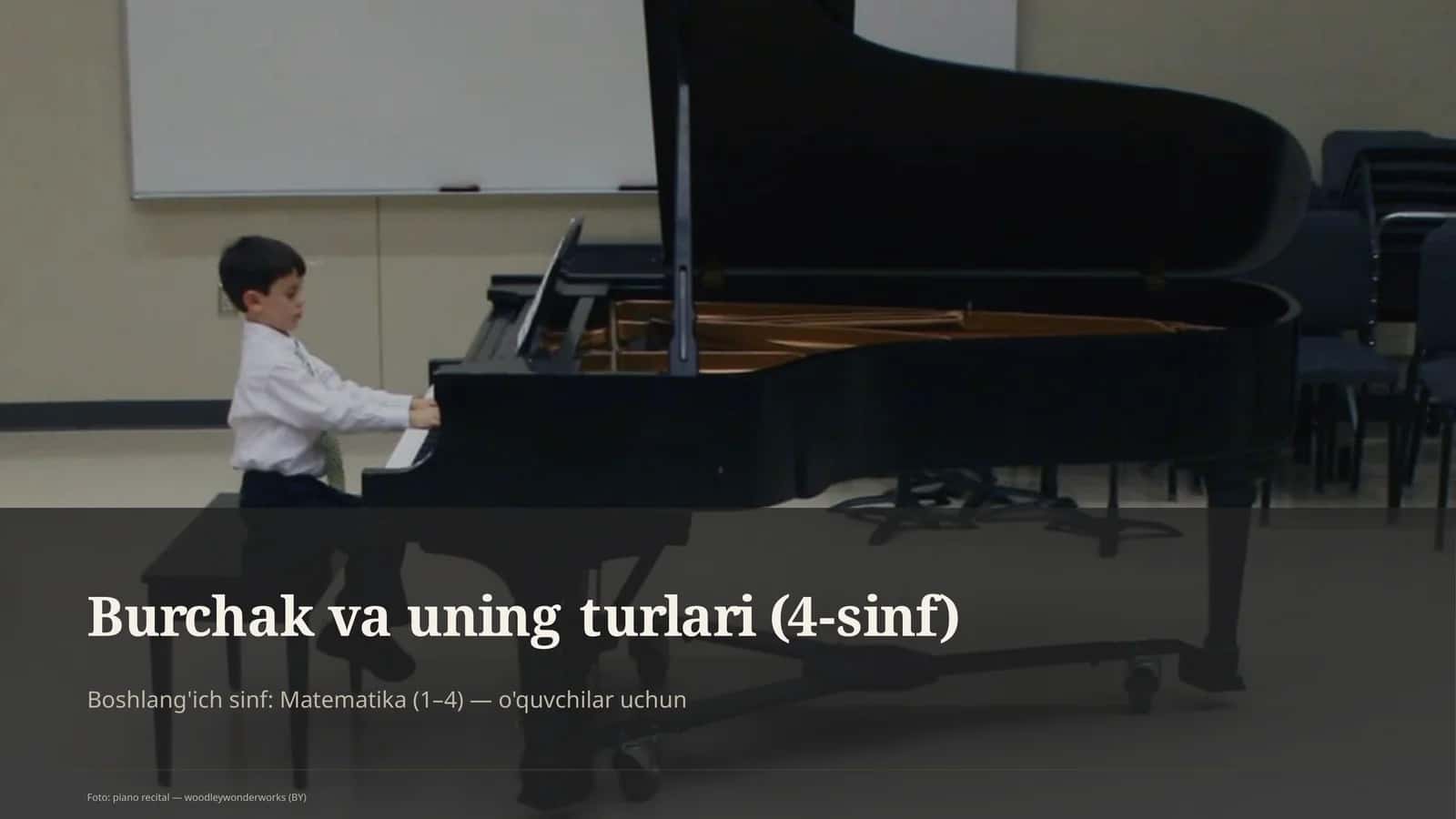 Burchak va uning turlari (4-sinf) 4