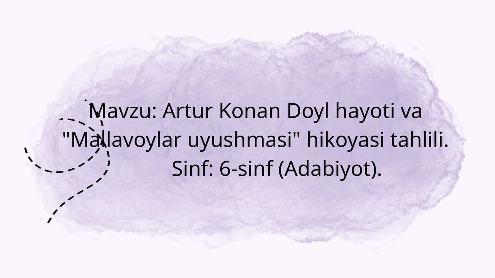 Artur Konan Doyl"Mallalar uyushmasi" 1