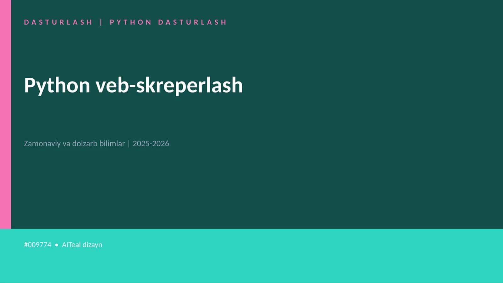 Python veb-skreperlash 1