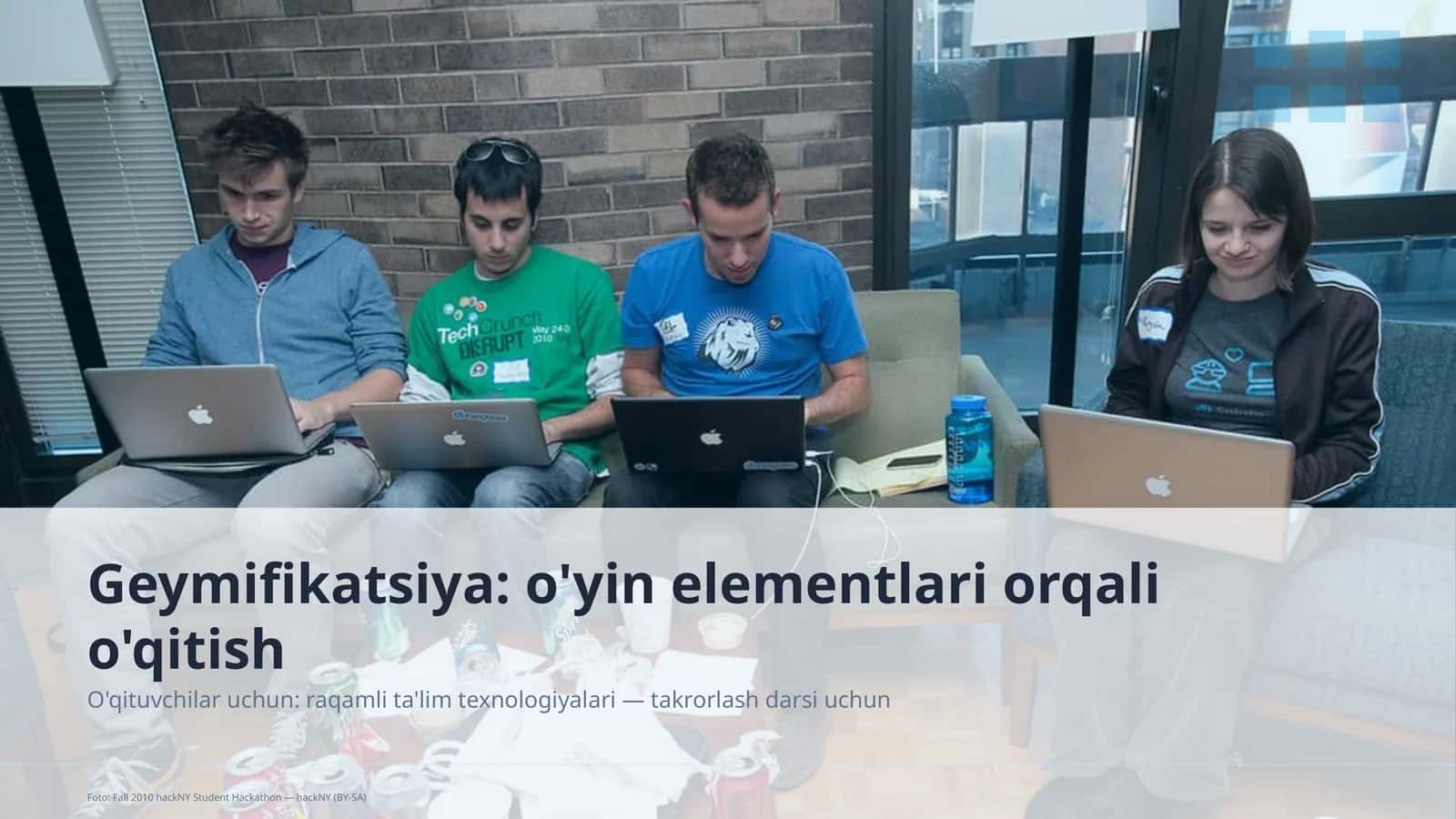 Geymifikatsiya: o'yin elementlari orqali o'qitish 1