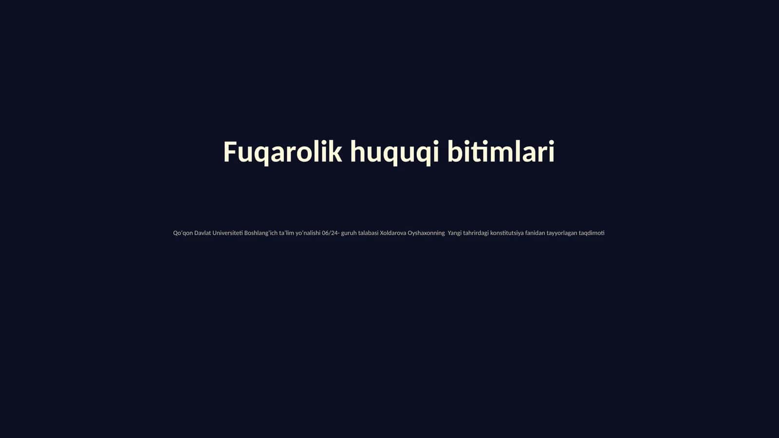 Fuqarolik huquqi bitimlari 1