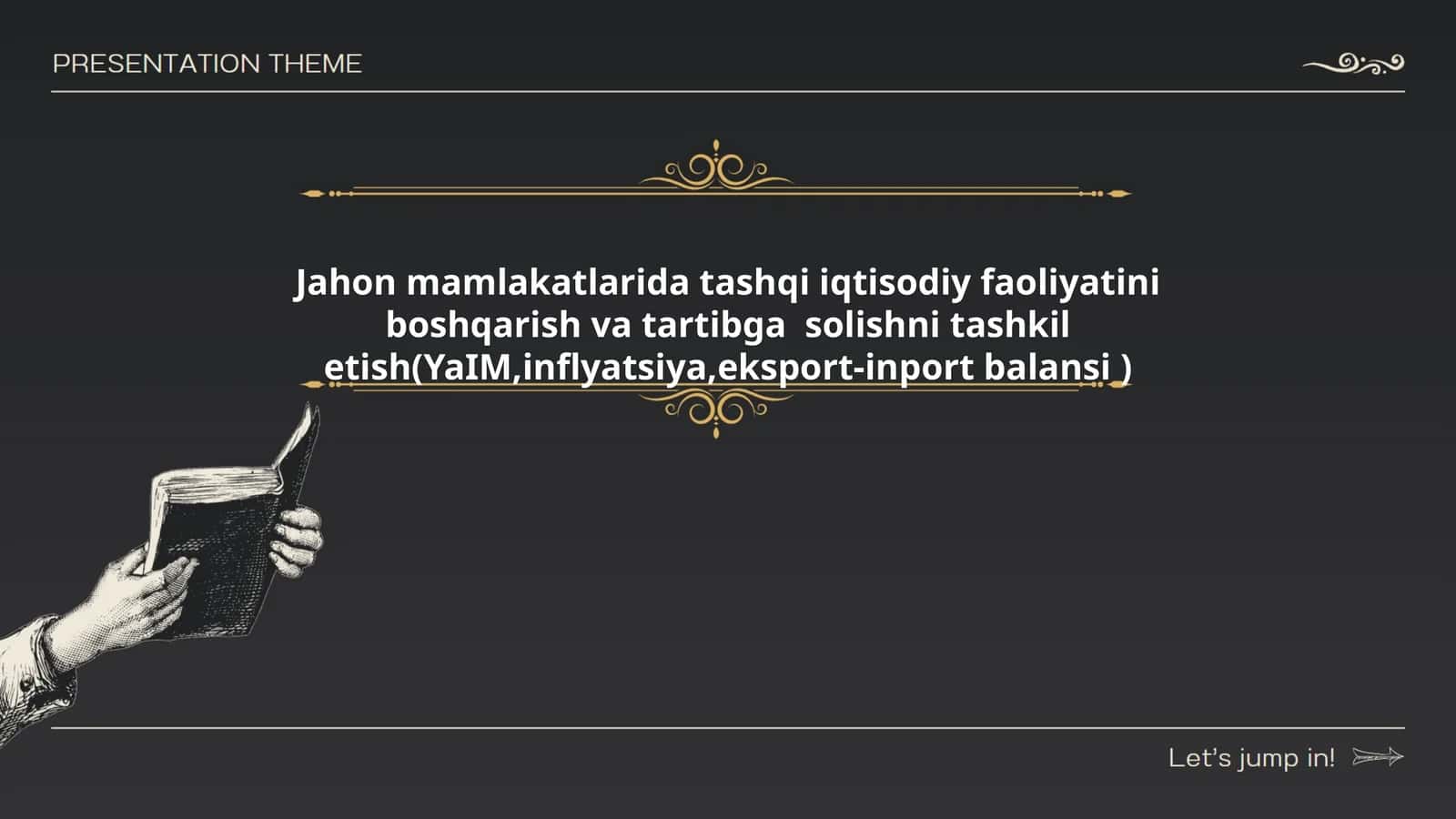 Jahon mamlakatlarida tashqi iqtisodiy faoliyatni boshqarishning asosiy prinsiplari 1