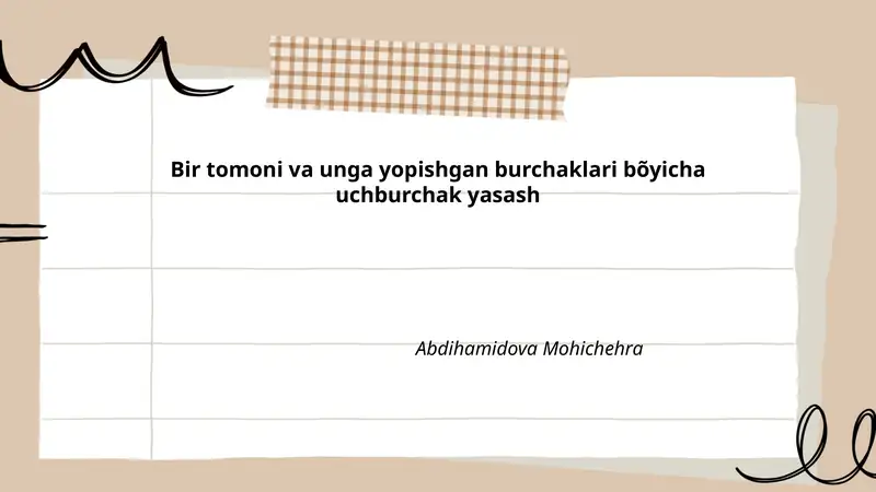 Uchburchakning asosiy elementlari 1