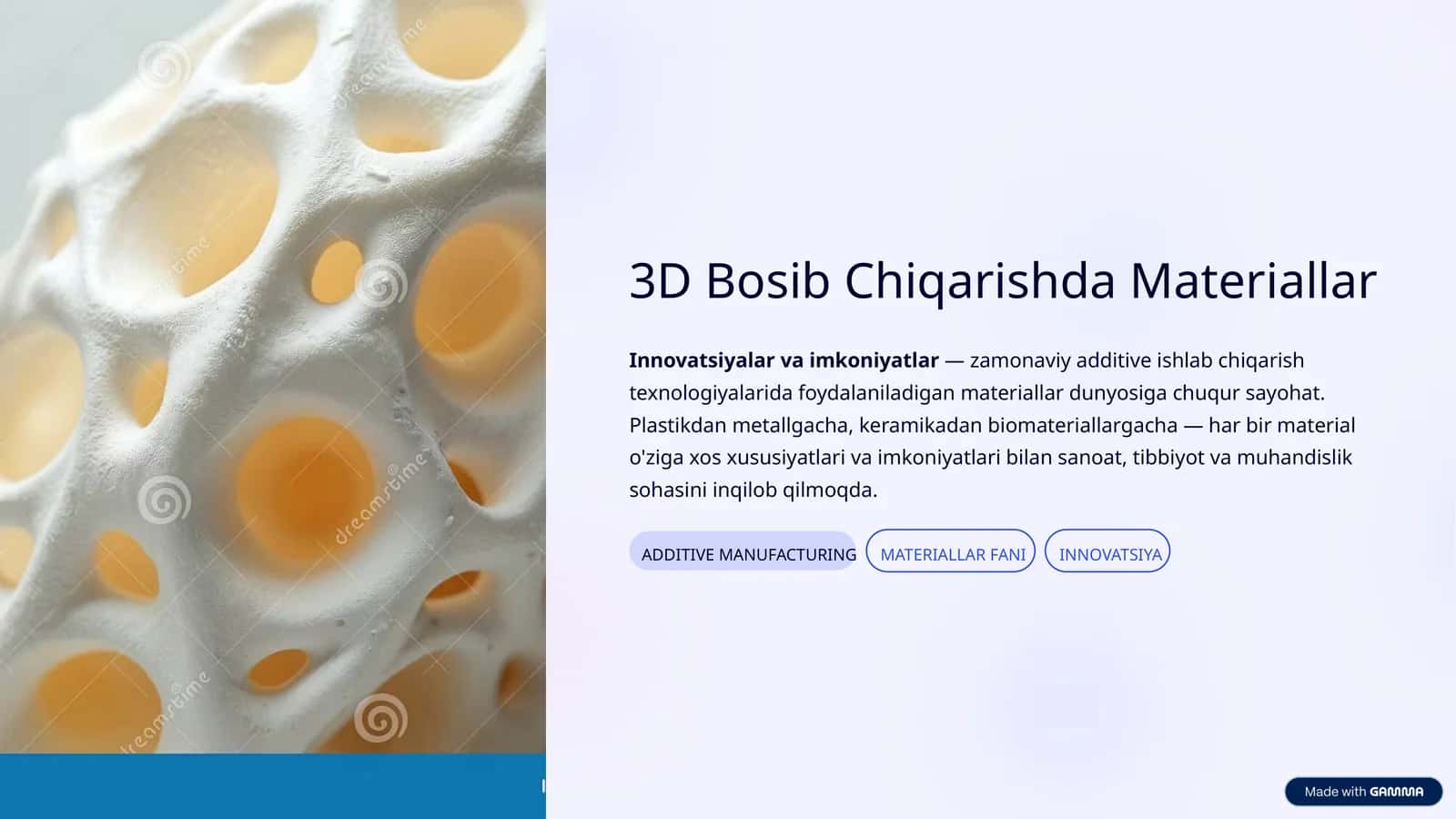 3D Bosib Chiqarishda Materiallar 1