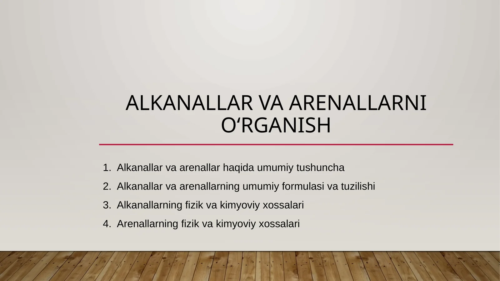 Alkanallar va arenallar 1