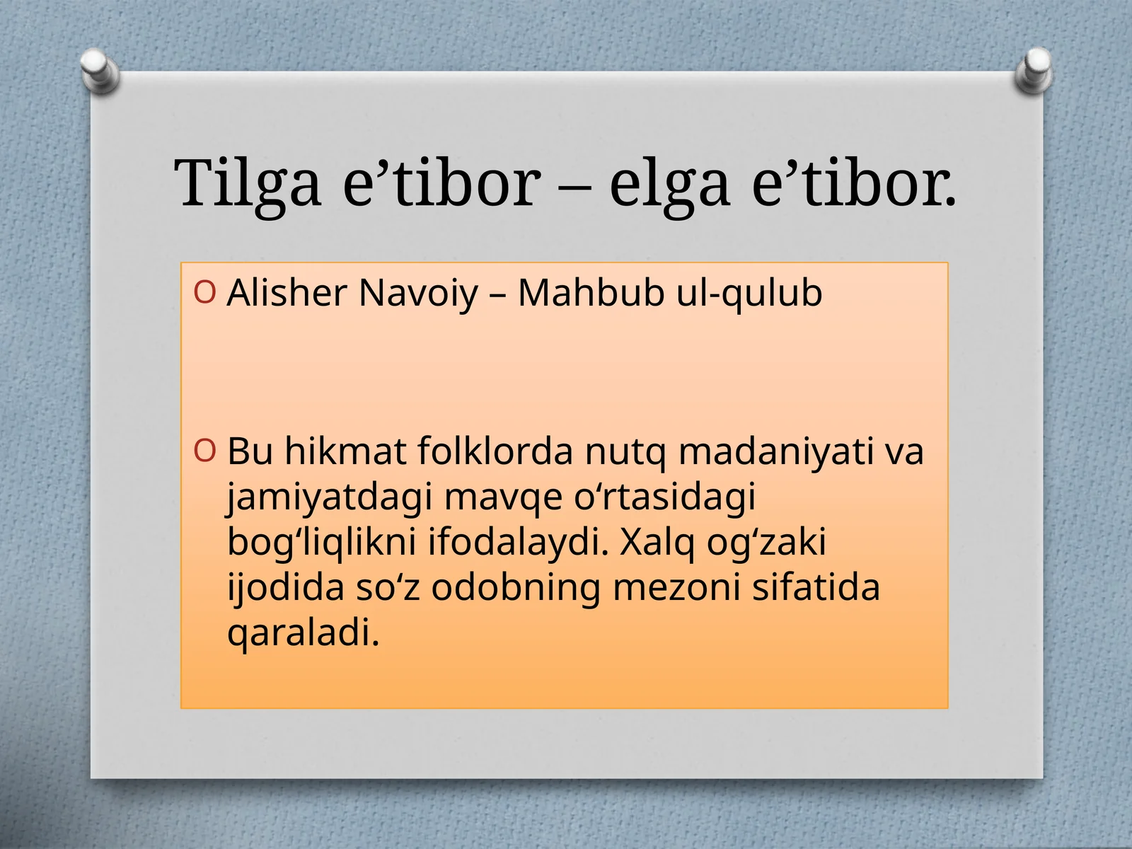 O'zbek folklori maqollari 1