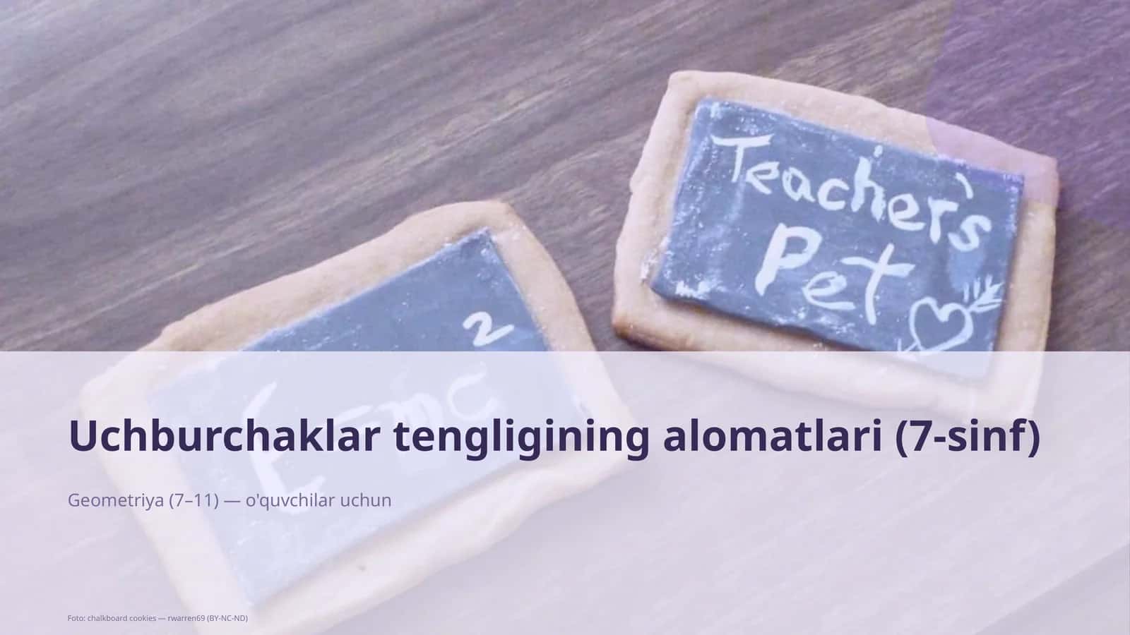 Uchburchaklar tengligining alomatlari (7-sinf) 1