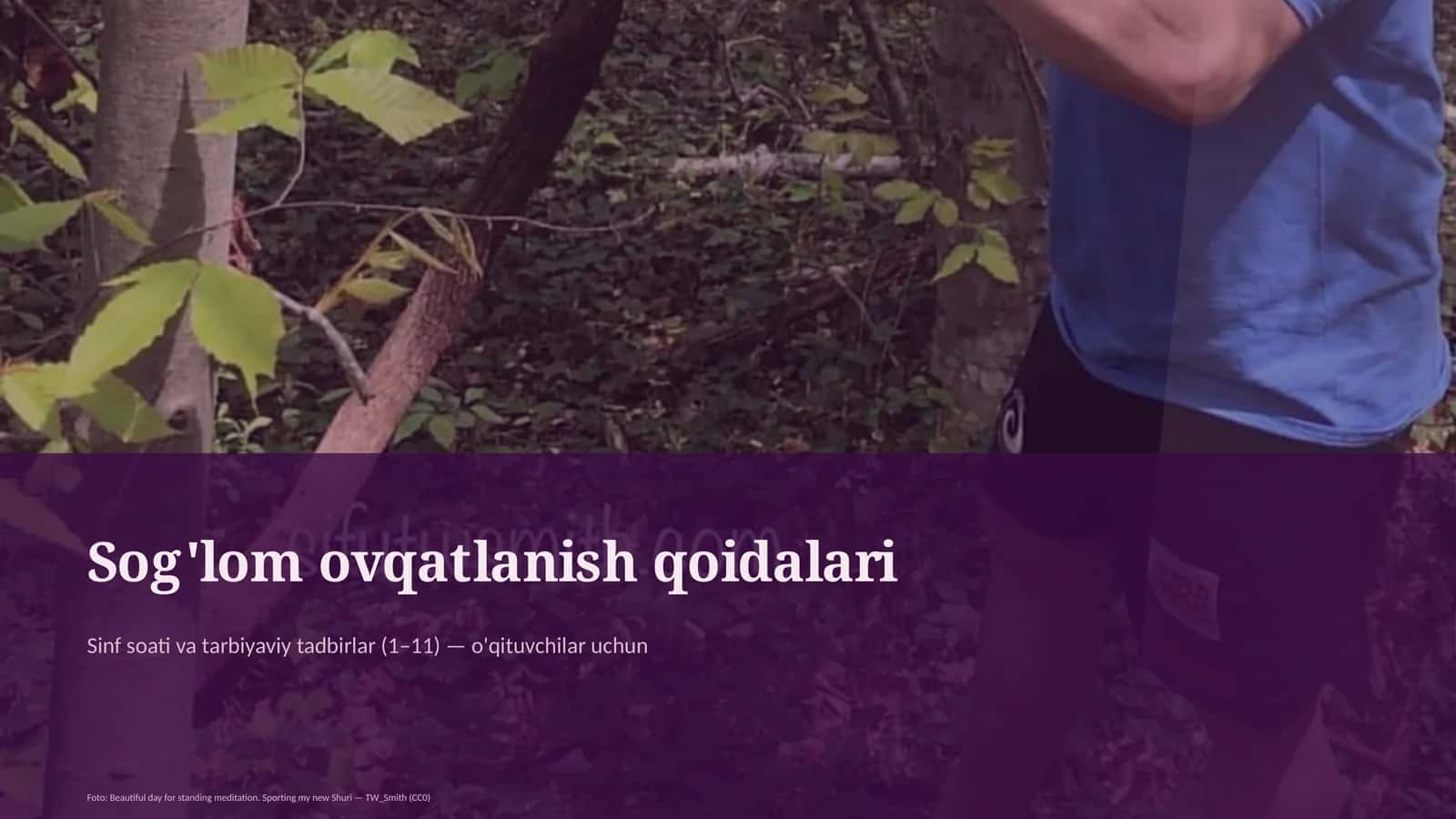 Sog'lom ovqatlanish qoidalari 1