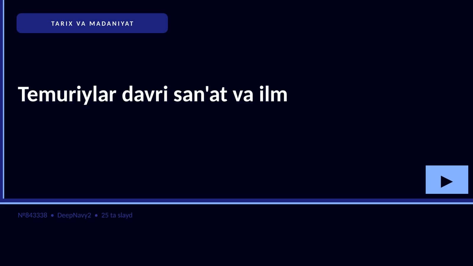Temuriylar davri san'at va ilm 1