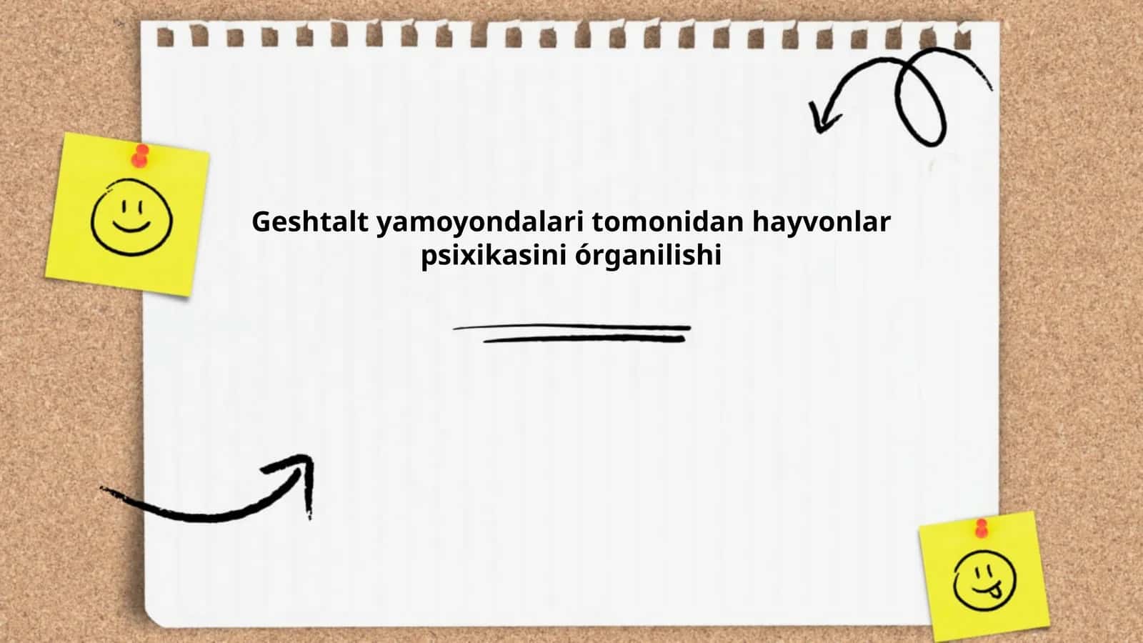 Geshtalt yamoyondalari tomonidan hayvonlar psixikasini órganilishi 1