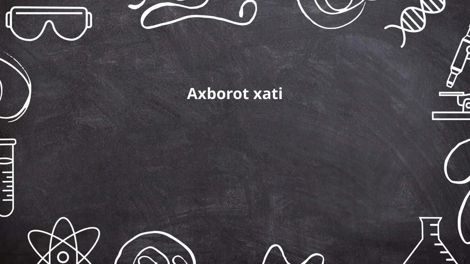 Axborot xati 1