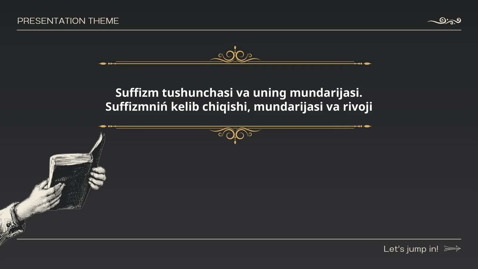 Suffizm tushunchasi va uning mundarijasi. Suffizmniń kelib chiqishi, mundarijasi va rivoji 1