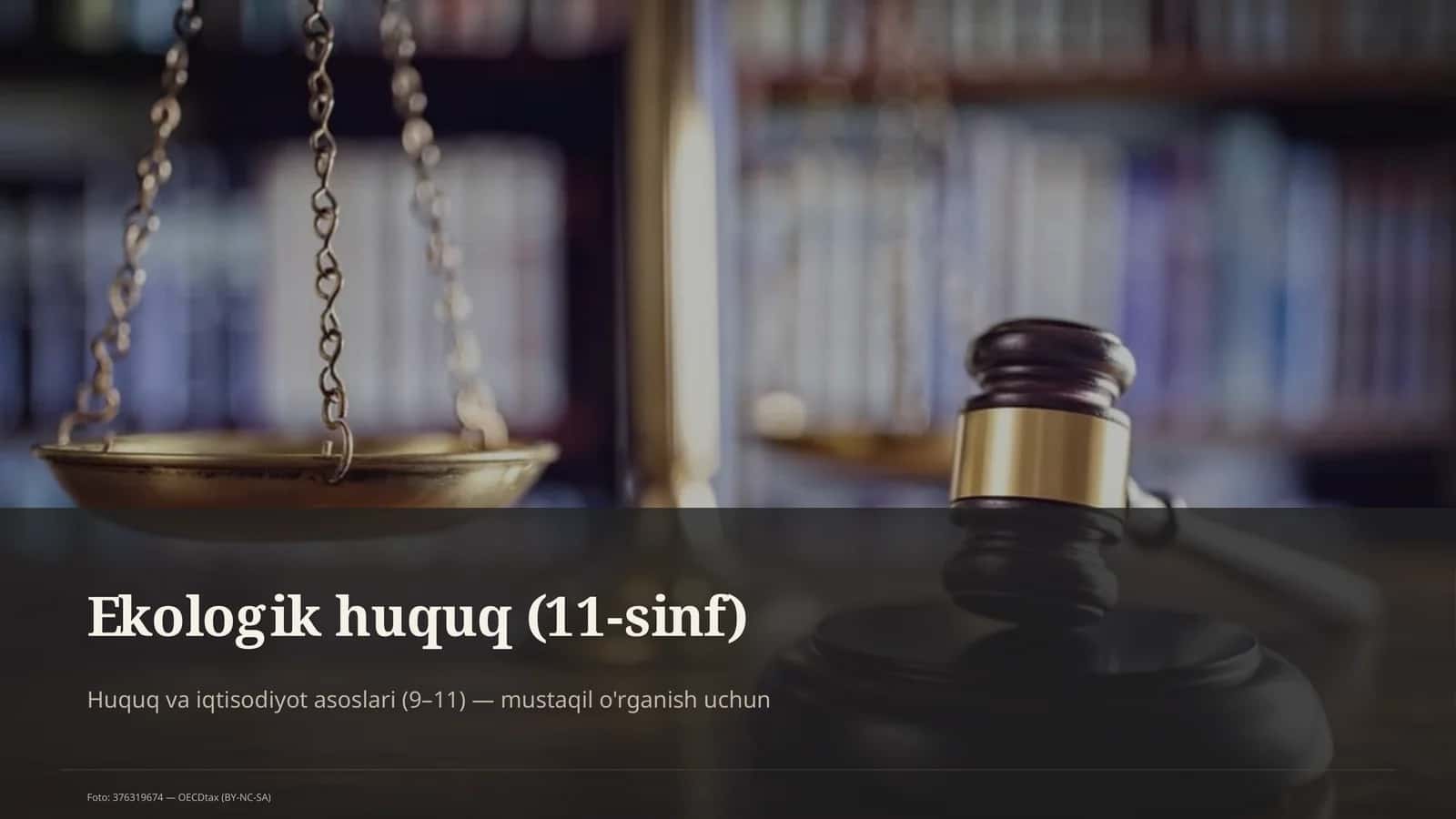 Ekologik huquq (11-sinf) 1