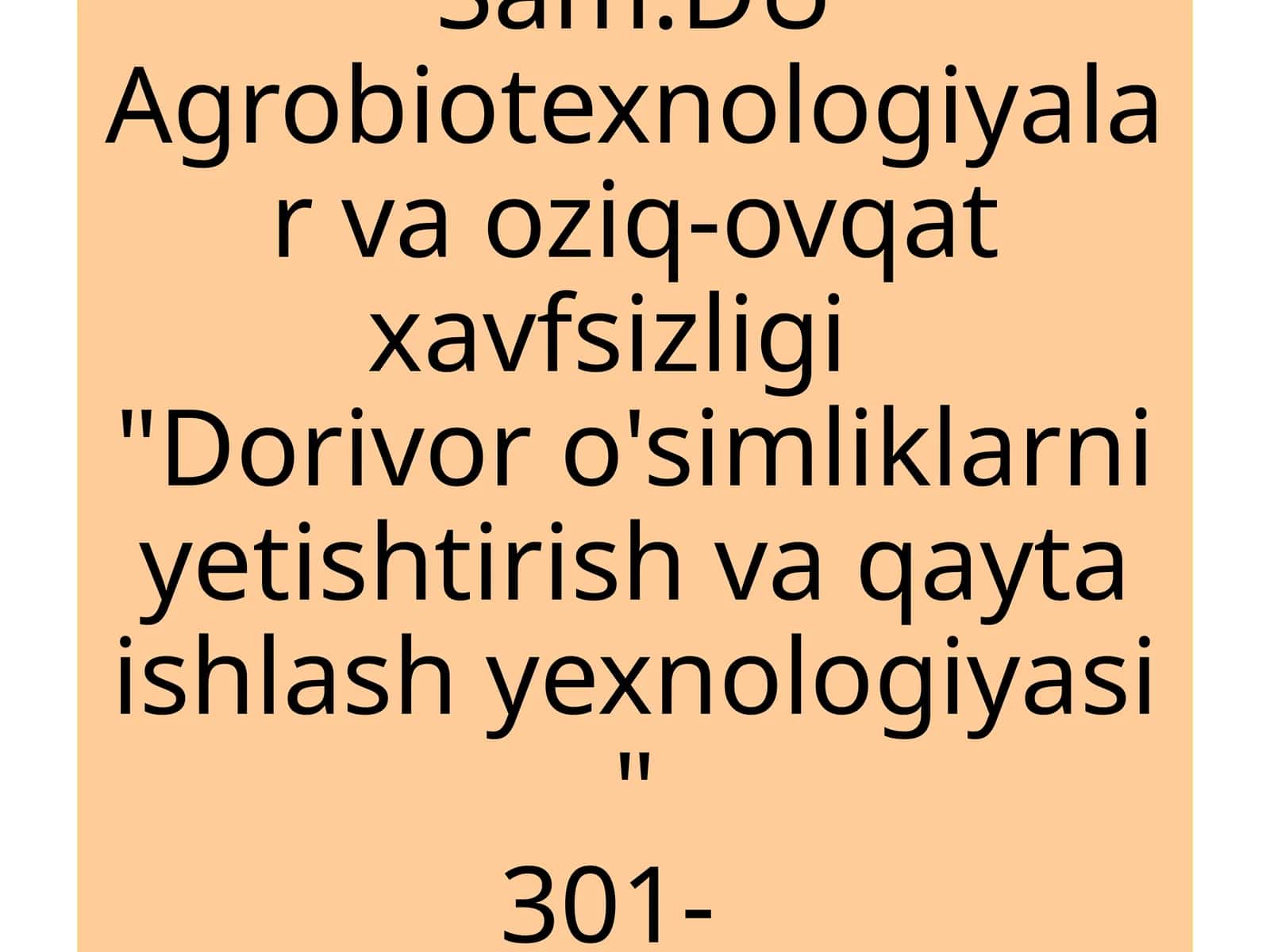 Dorivoro'simliklarxomashyolarinitayyorlash,saqlashvaqaytaishlash 1