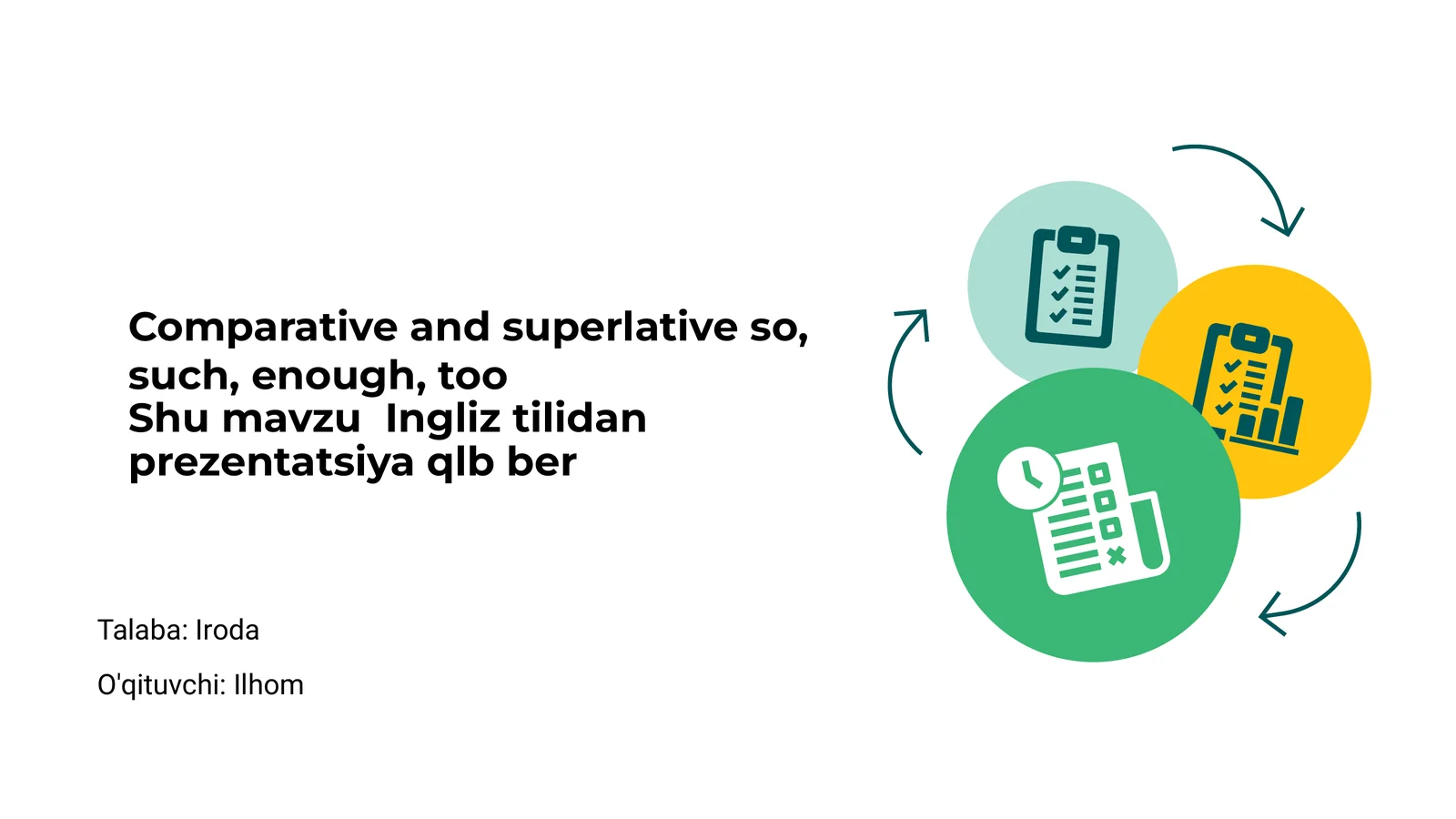 Comparative and superlative so, such, enough, too 1