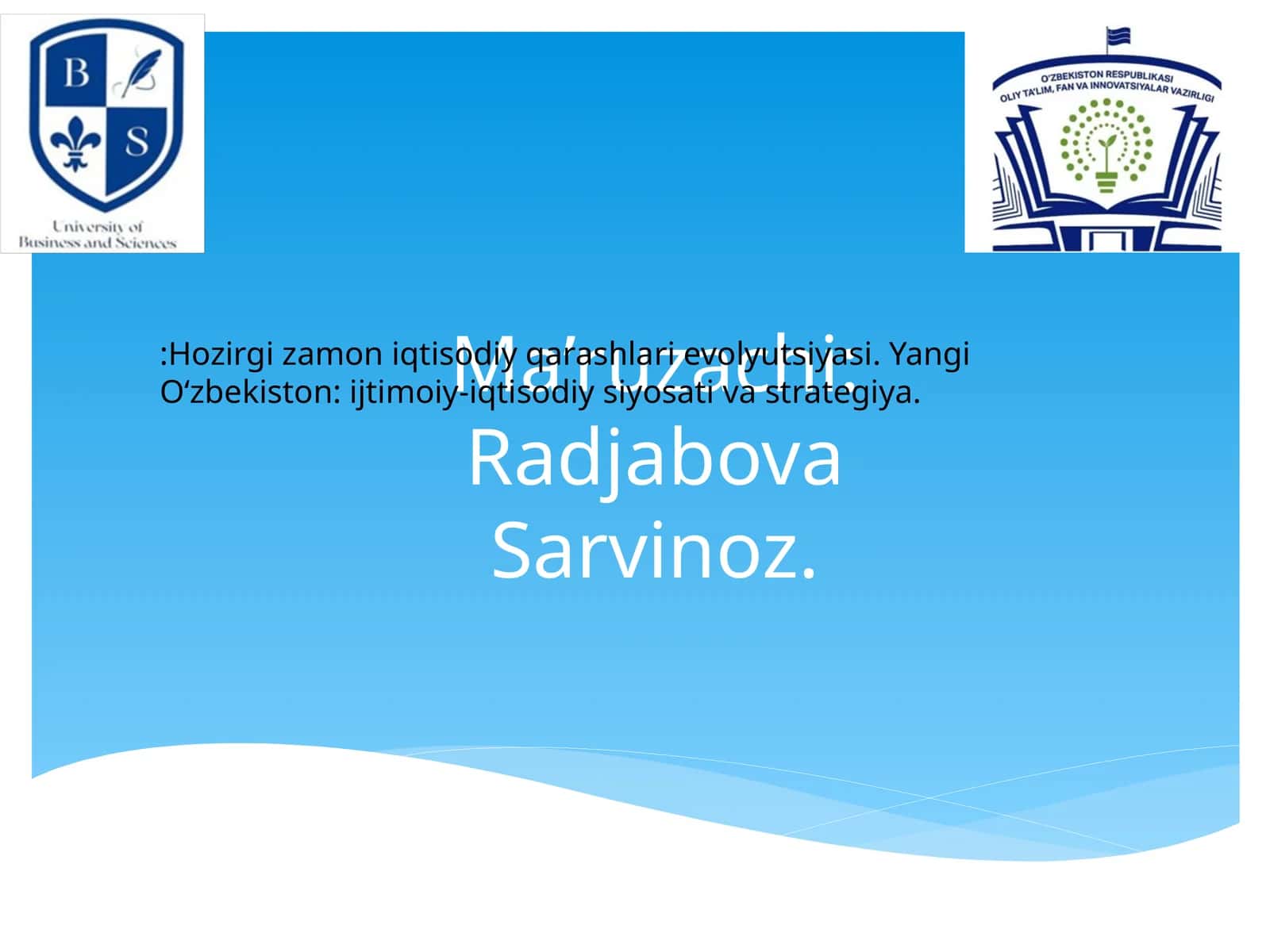 Hozirgi zamon iqtisodiy qarashlari evolyutsiyasi 1