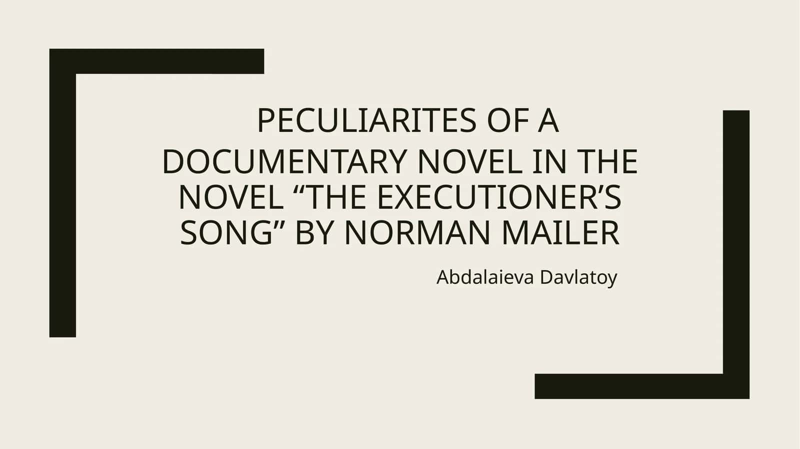 The Executioner’s Song by Norman Mailer 1
