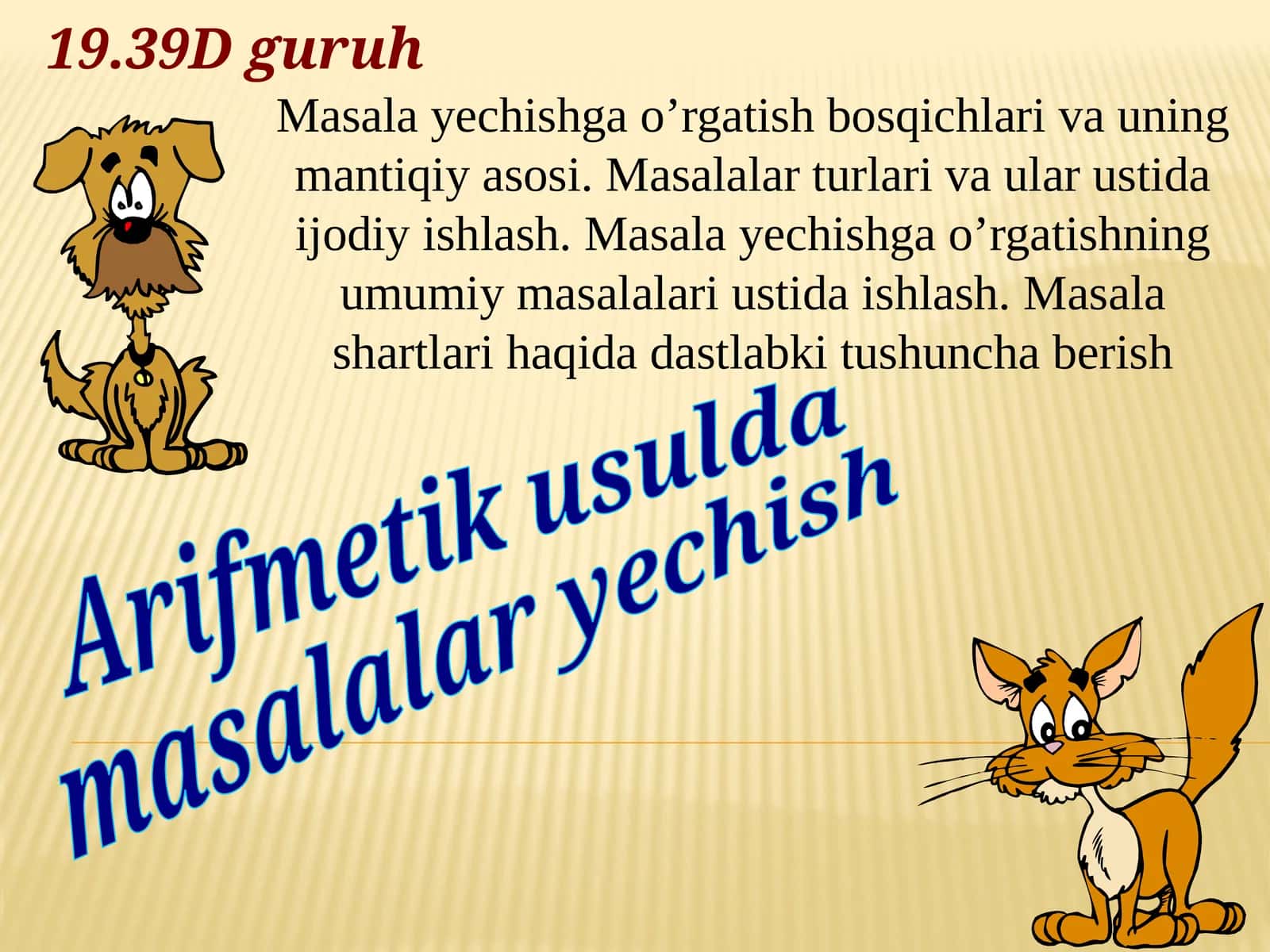 Masalayechishgao’rgatishbosqichlarivauningmantiqiyasosi 1