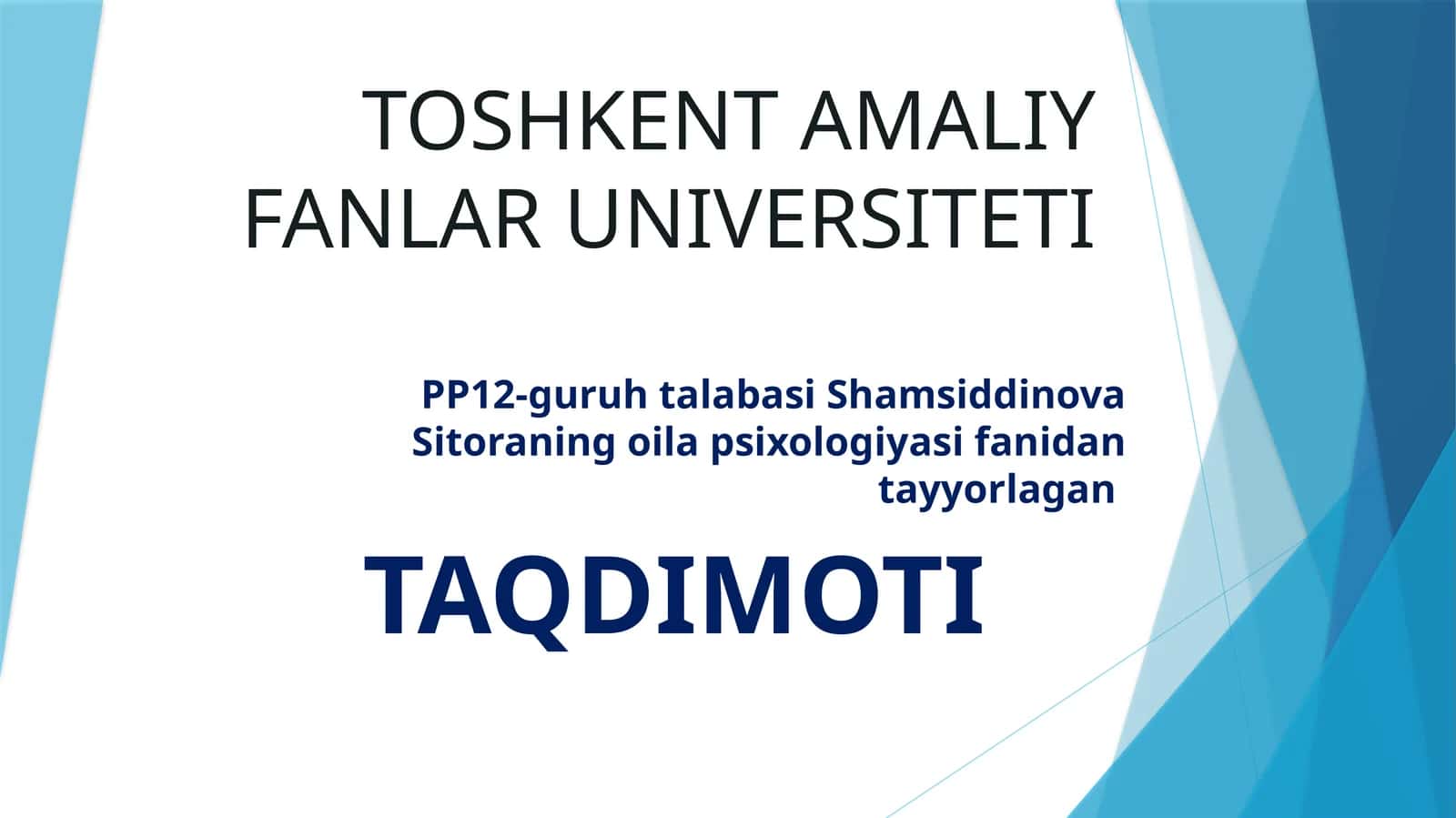 Oilada o’sib kelayotgan yosh avloddan nikoh tushunchalarini targ’ibetish 1
