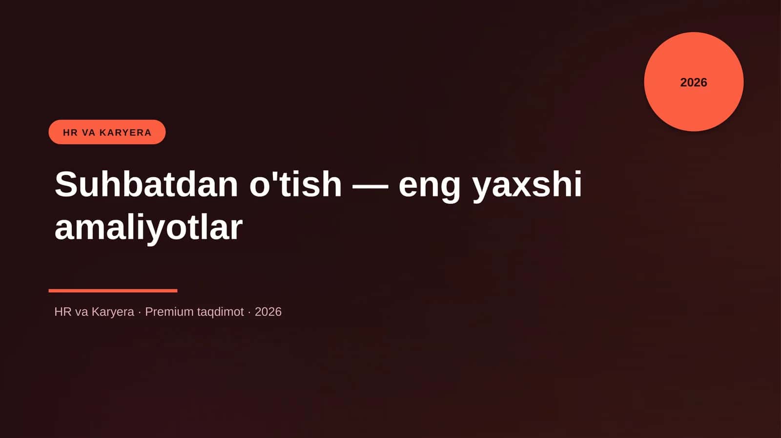 Suhbatdan o'tish — eng yaxshi amaliyotlar 3