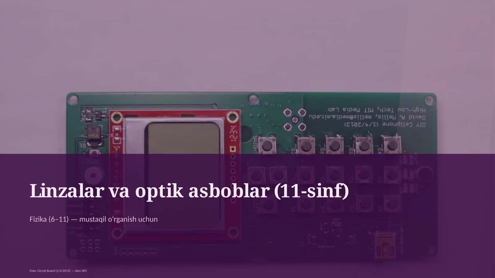 Linzalar va optik asboblar (11-sinf) 1