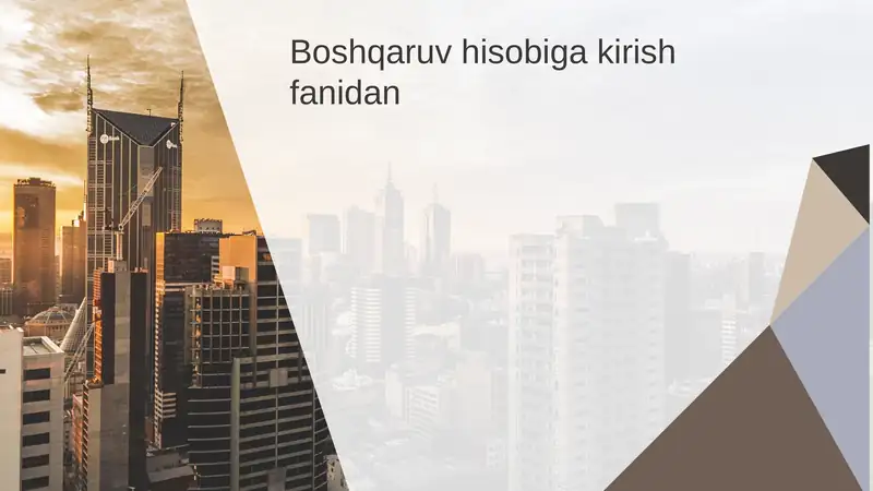 “Ilg’or boshqaruv hisobi”da xarajatlar hisobini yuritish 1