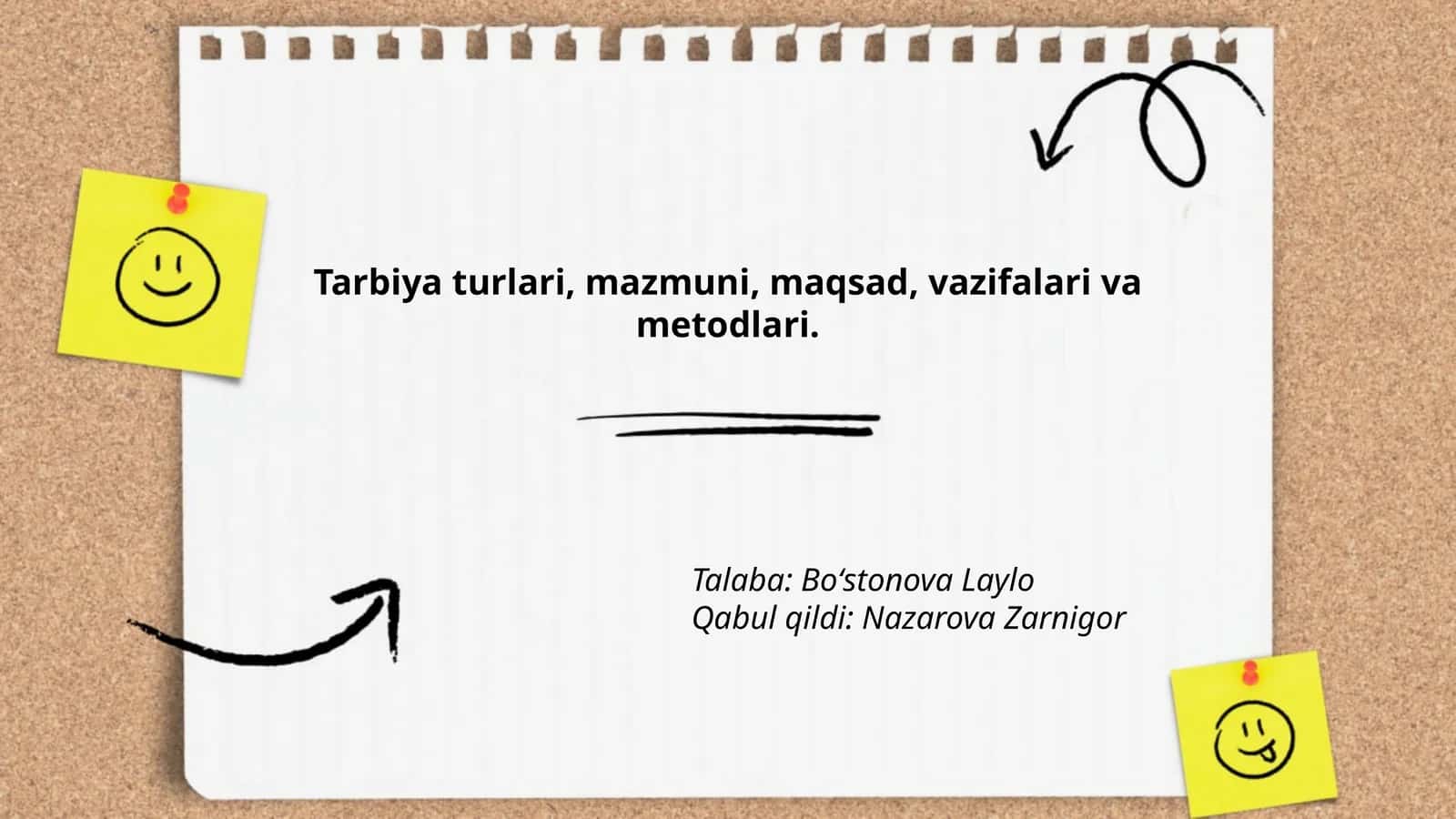 Tarbiya turlari, mazmuni, maqsad, vazifalari va metodlari 1