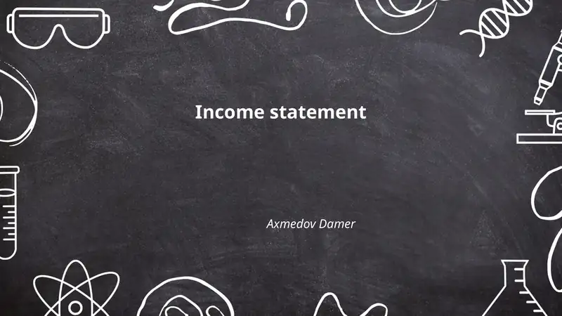 Income statement 1