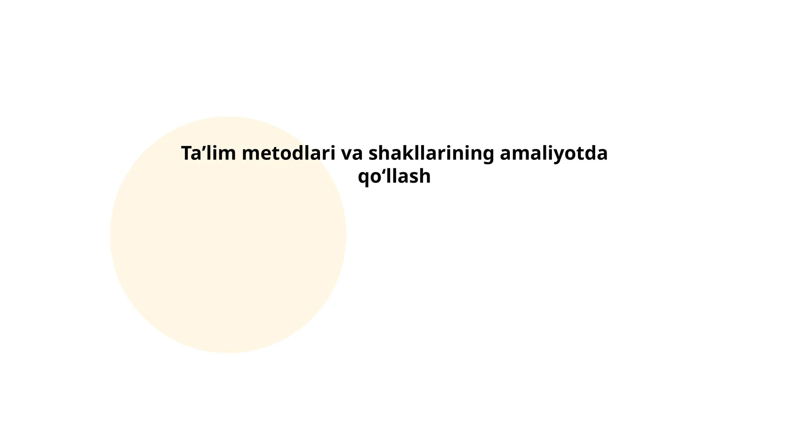 Interfaol ta'lim metodlari 1