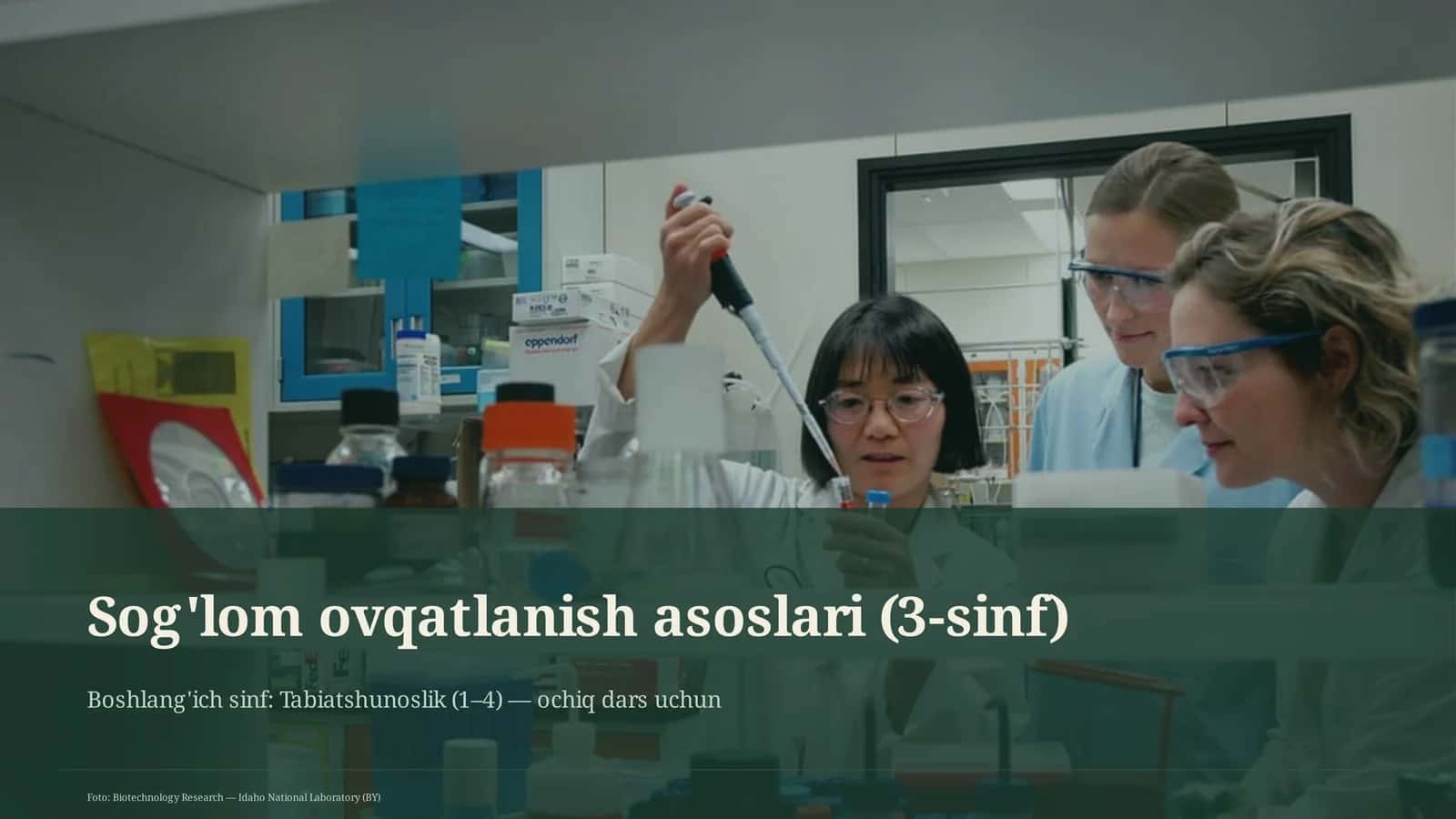 Sog'lom ovqatlanish asoslari (3-sinf) 1