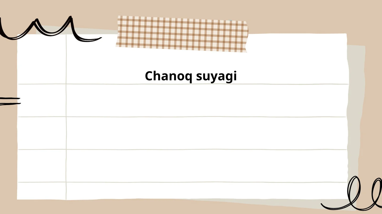 Chanoq suyagi 1