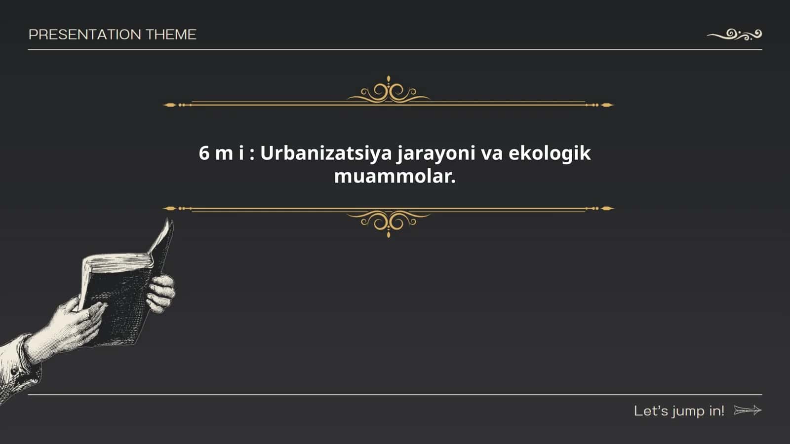Ekologiya va atrof muhit muhofazasi yoʻnalishi 1