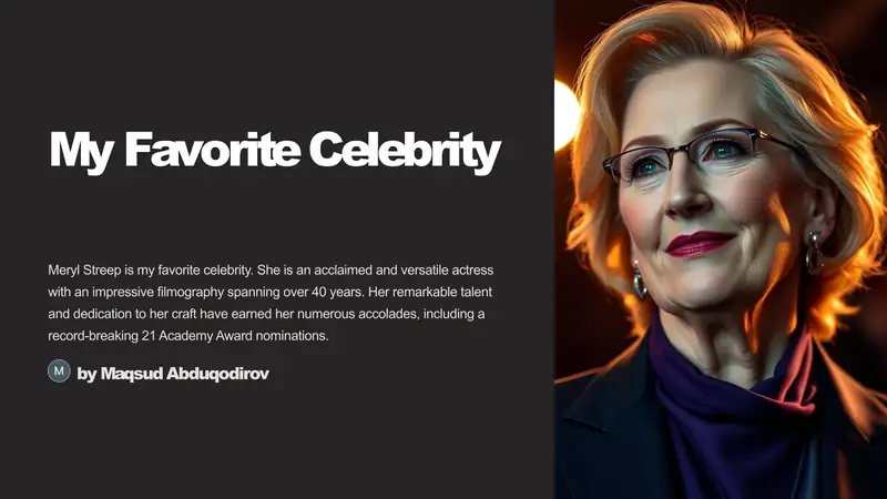 My Favorite Celebrity 1