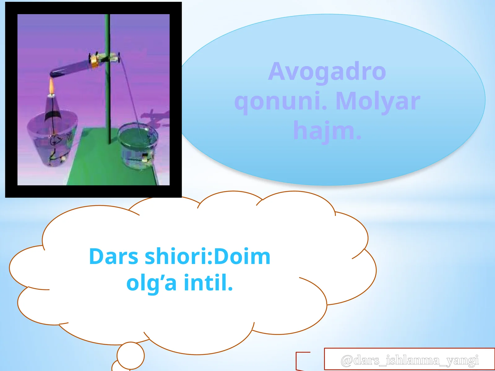 Avogadro  qonuni.  Molyar  hajm 1