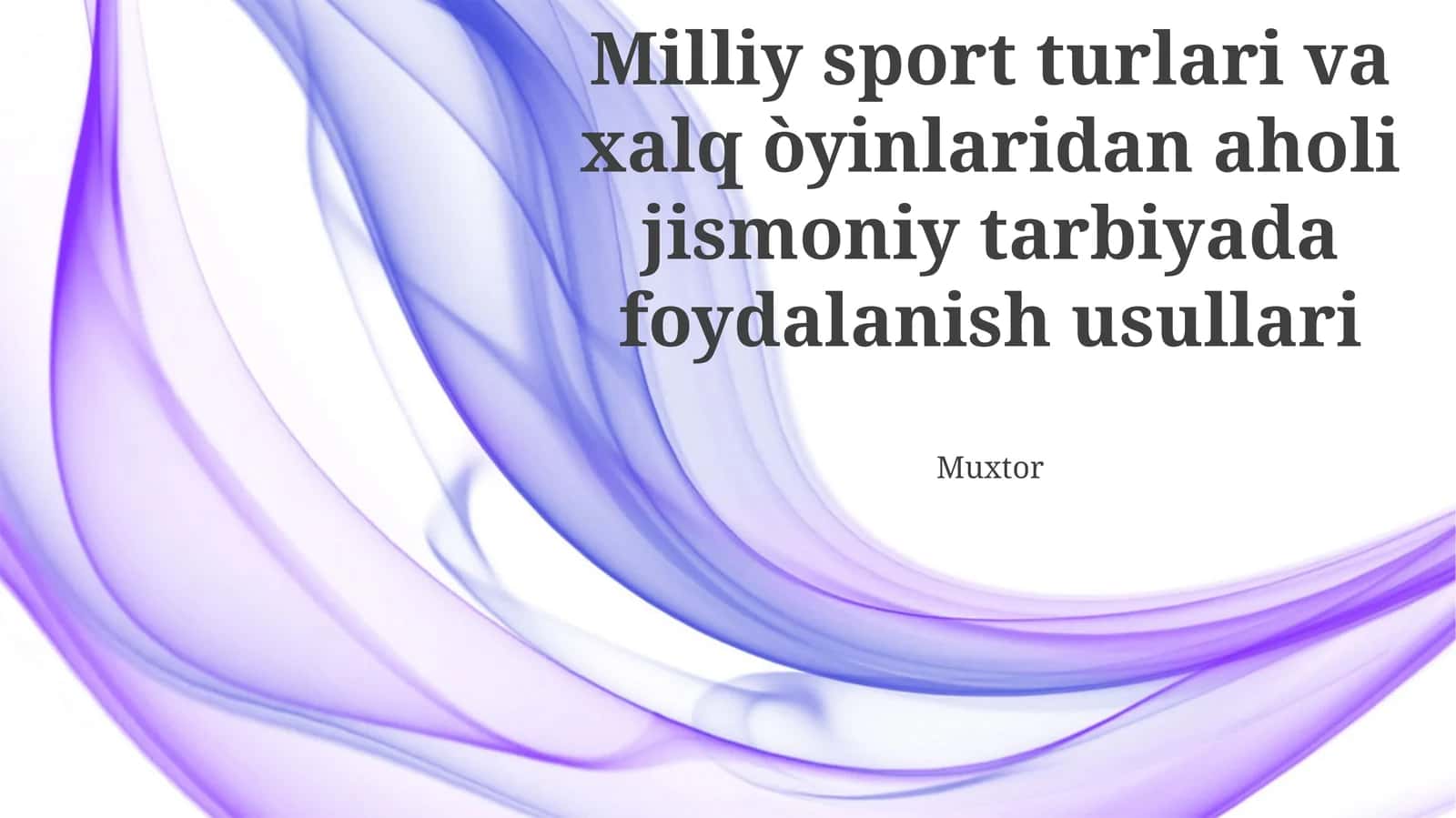 Jismoniy tarbiya darslarida milliy sport turlaridan foydalanish metodlari 1