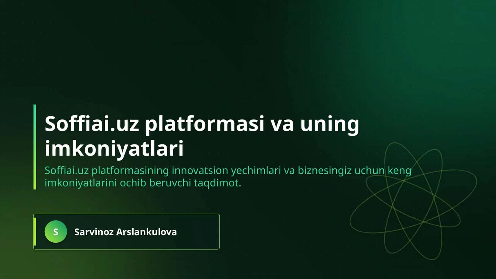 Soffiai.uz platformasi va uning imkoniyatlari 1