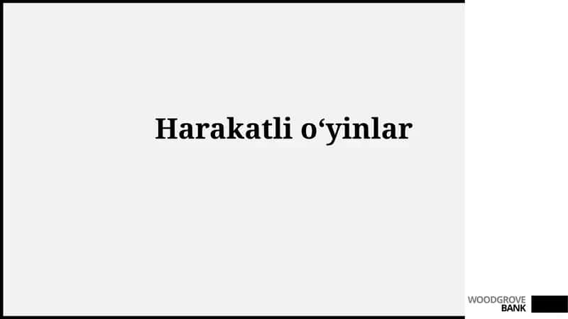 Harakatlio‘yinlar 1