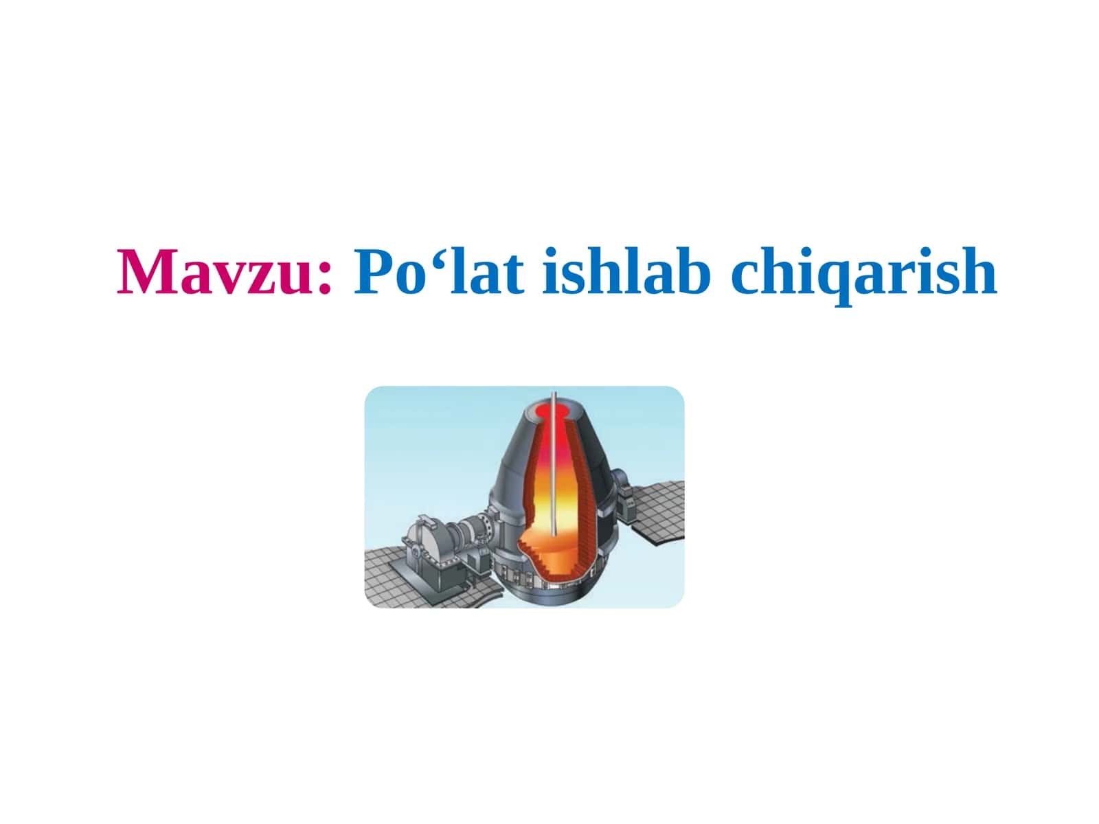 Po'lat ishlab chiqarish. 1