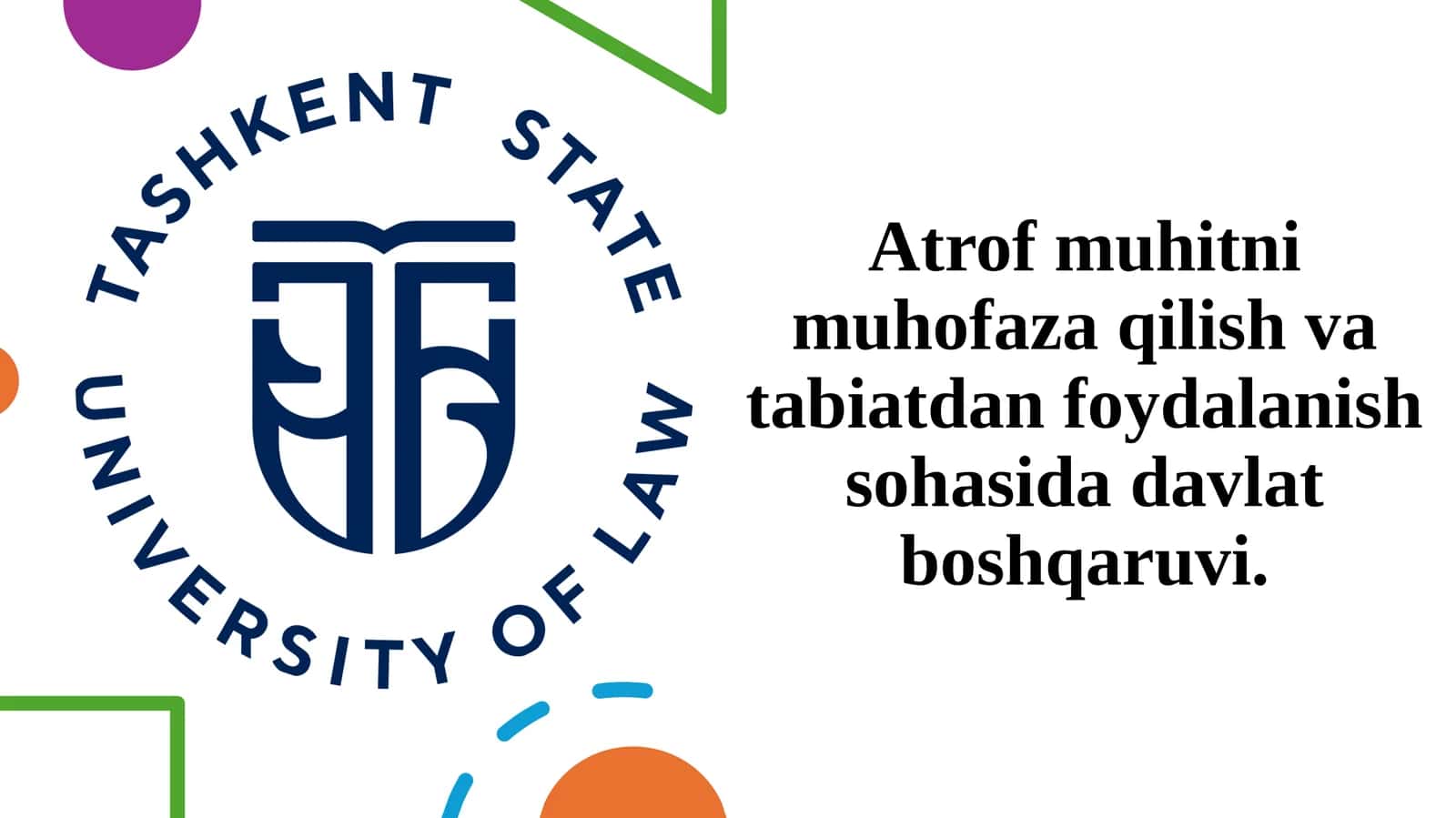 Atrof-muhitni muhofaza qilish va tabiatdan foydalanish sohasida davlat boshqaruvi 1