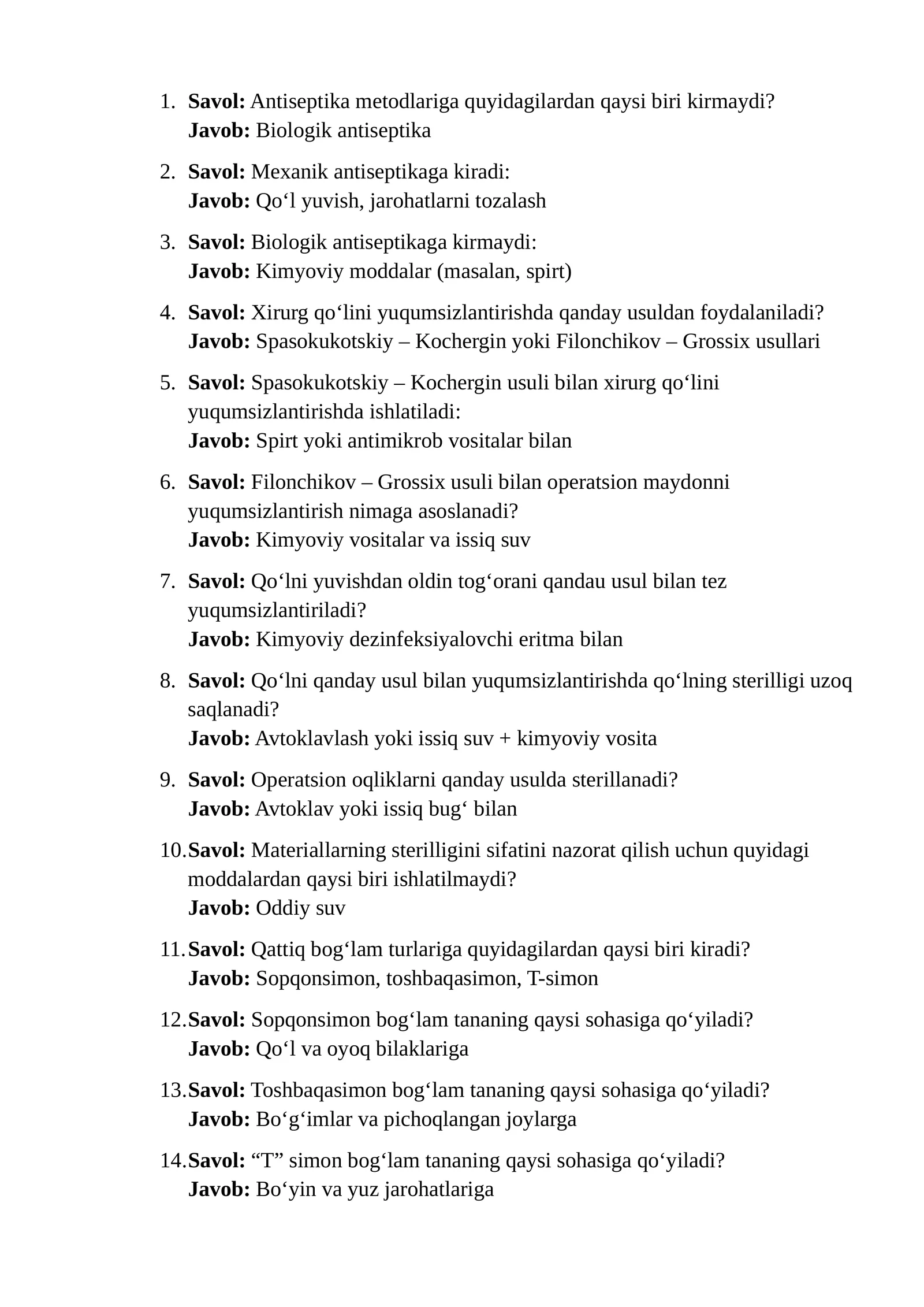 Antiseptika usullari 1