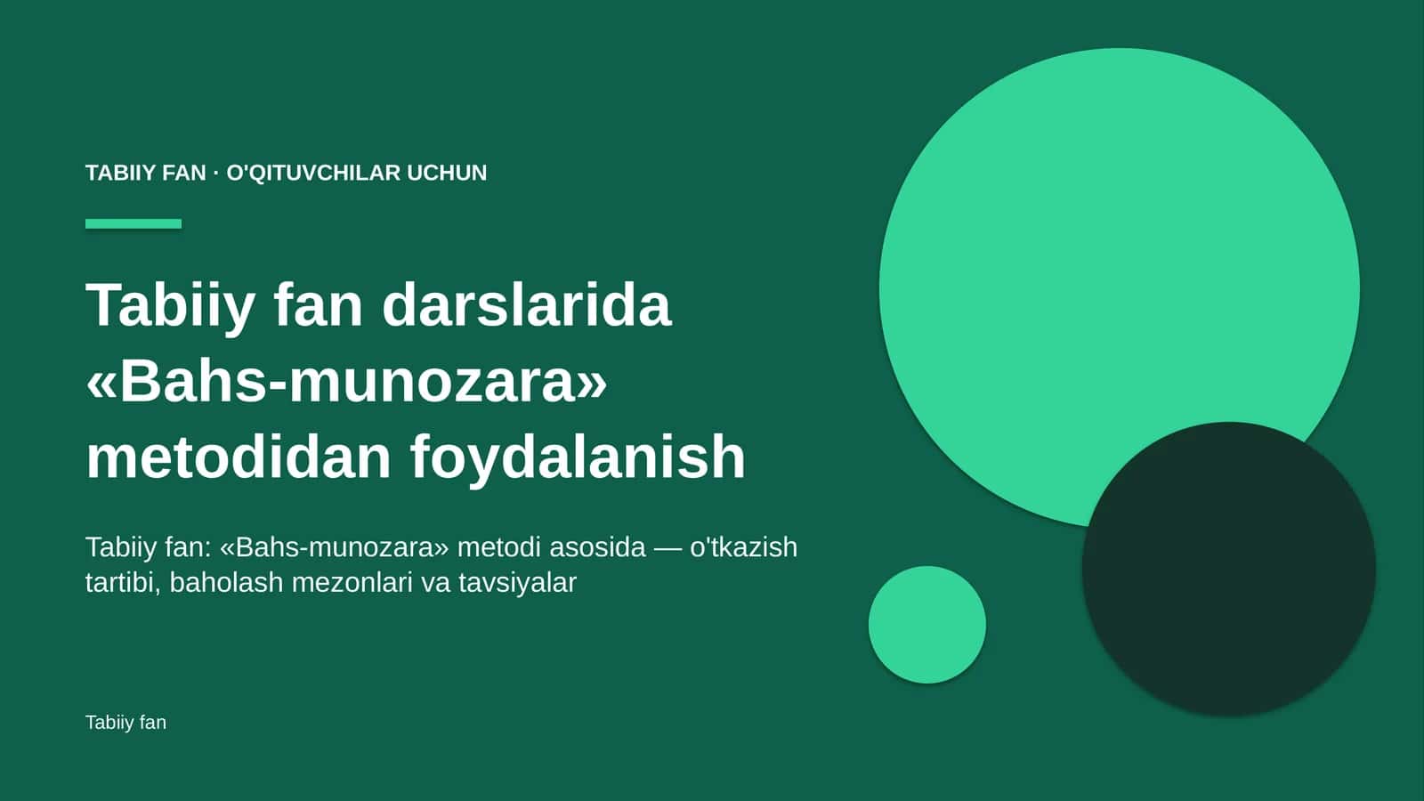 tabiiy fan darslarida bahs munozara metodidan foydalanish 2510 1