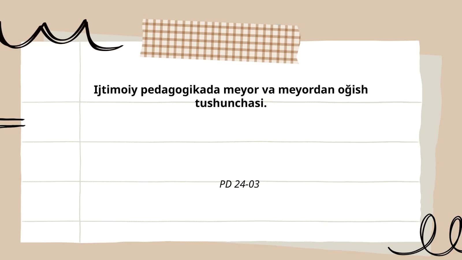Ijtimoiy pedagogikada meyor va meyordan oğish tushunchasi 1