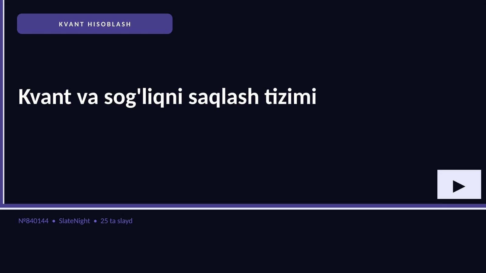 KVANT HISOBLASH 1