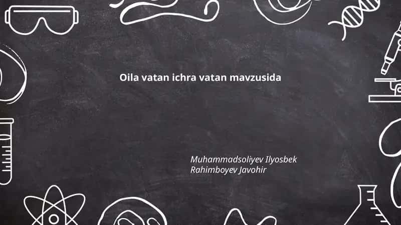 Oila vatan ichra vatan mavzusida 1