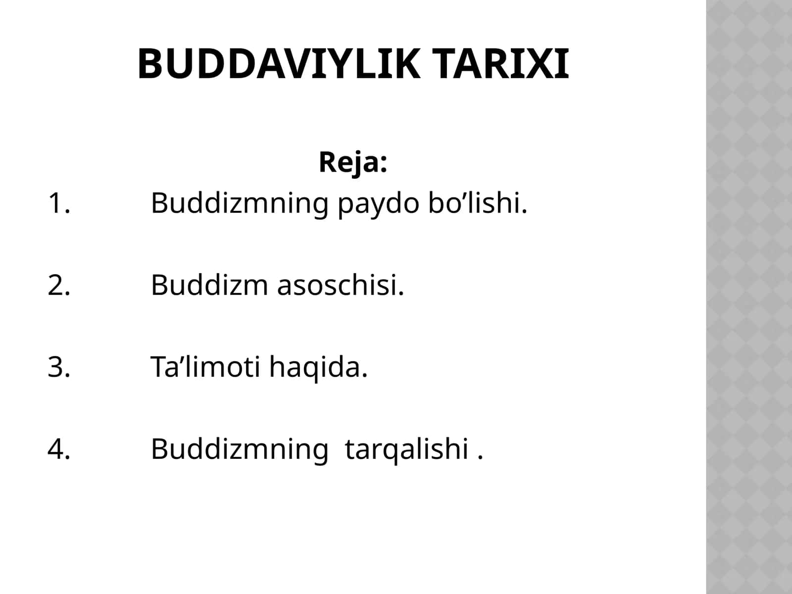 Buddhizmning tarixi 1