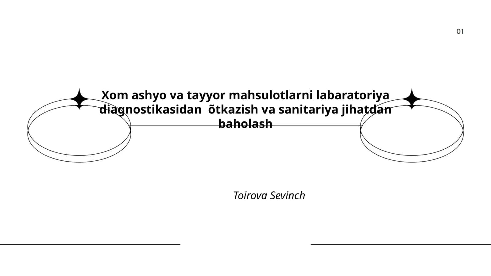Xom ashyo va tayyor mahsulotlarni labaratoriya diagnostikasidan õtkazish va sanitariya jihatdan baholash 1