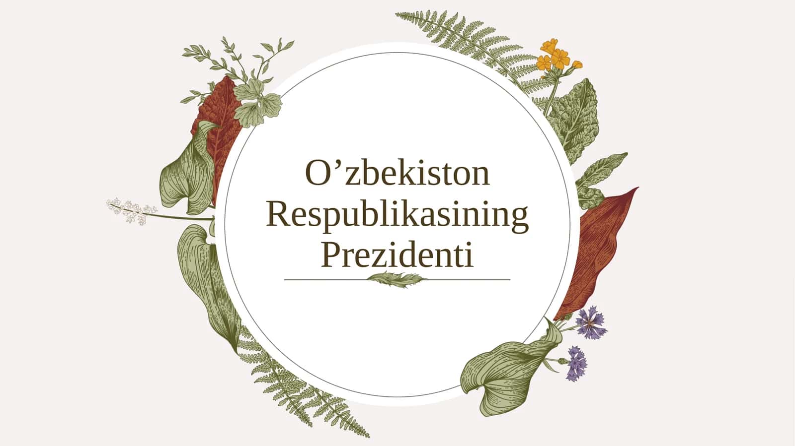 O'zbekiston Respublikasi Prezidenti 1