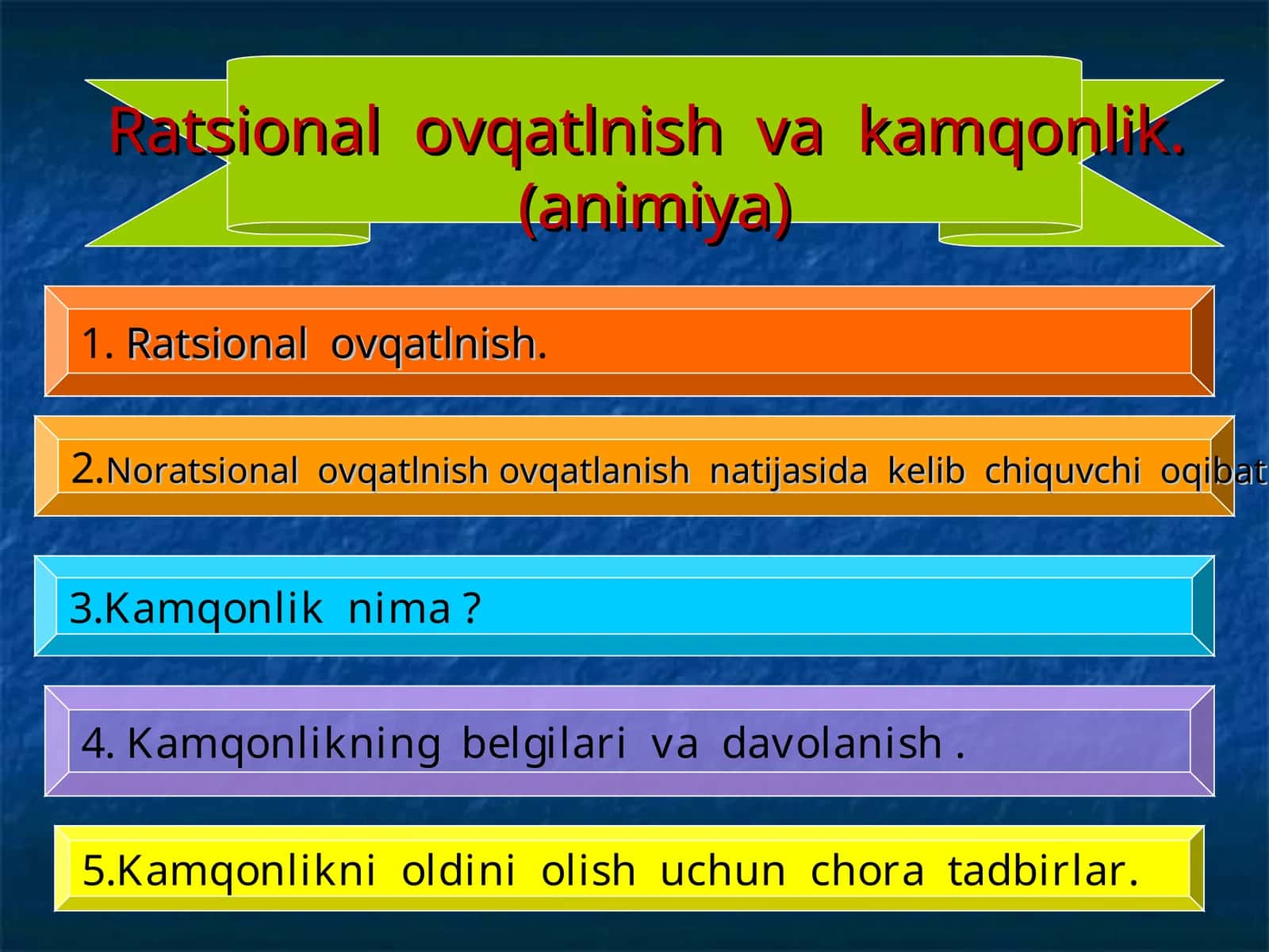 Kamqonlikning belgilari va davolanish 1